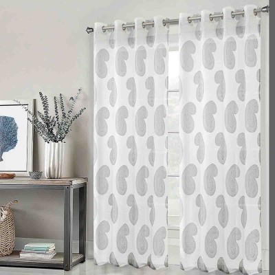LAUREN TAYLOR - PAISLEY 2 pk jacquard sheer panels