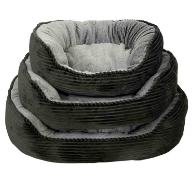 Paws and Whiskers- Pet Bed Grey Black