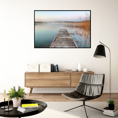 Toile encadrée 60 x 90"| Lac