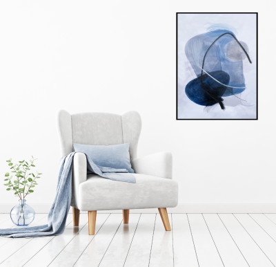 Lauren Taylor - Abstract Canvas in Black Frame