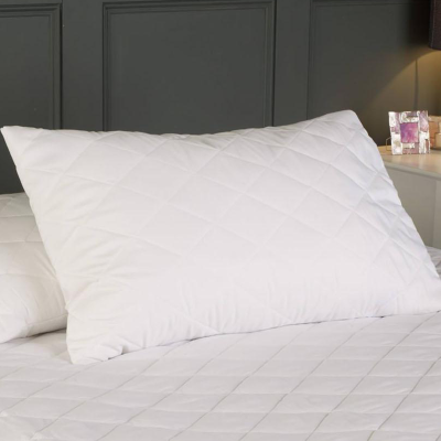 W Home - Taie d'oreiller matelassée en triple coton