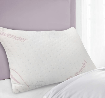 Memory Foam Pillow with Lavender Cover