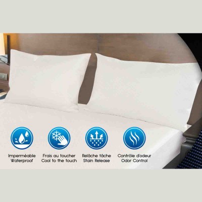 Maison Blanche - Protège-oreiller imperméable Pro Cooling Max