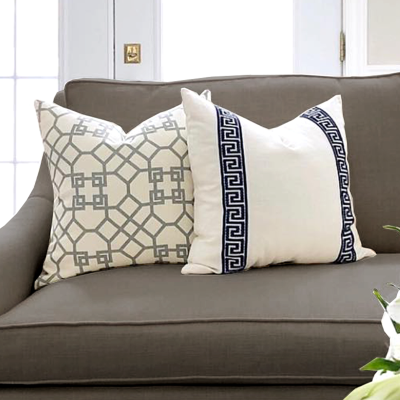 Lauren Taylor - Coussins en faux lin Athena