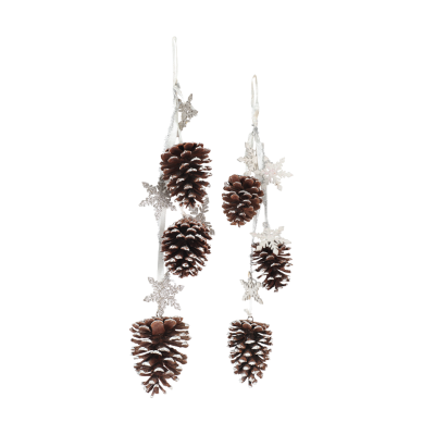 Grappe de pommes de pin suspendues de 24 po