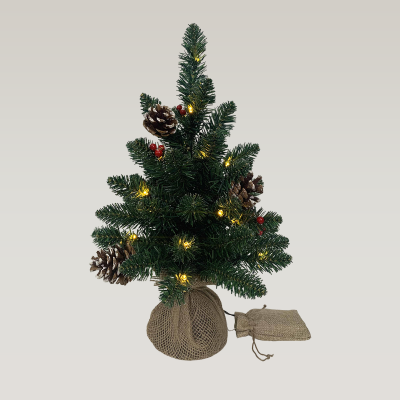 Lauren Taylor - Sapin de Noël à 20 LED avec pomme de pin