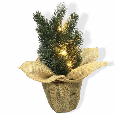 Mini sapin de Noël avec de la neige | 5 DEL 30 cm