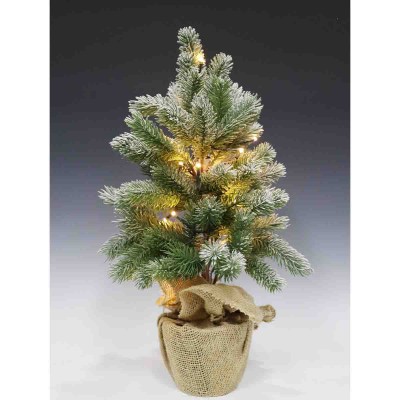 Lauren Taylor - Sapin de Noël enneigé avec 20 LED