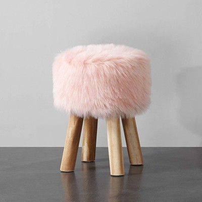 Faux Fur Stool