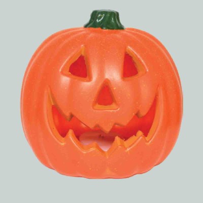 Citrouille LED en plastique, lumières blanches chaudes23cm