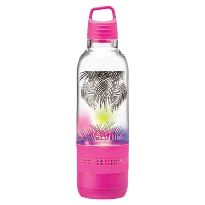 Portable Water Bottle With Bluetooth & Lights