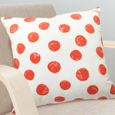 Lauren Taylor - Coussin en coton imprimé Maya