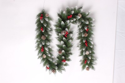 Girlande de noel givré