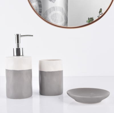 Ashley - Céramique 3Pc - Gris Blanc