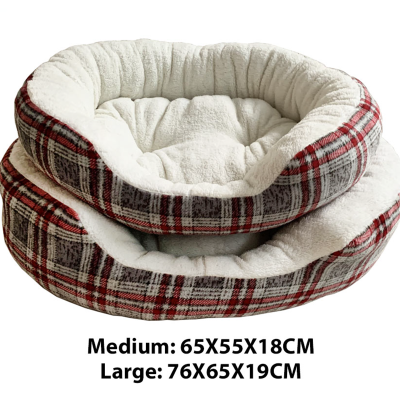 Paws & Whiskers - Round Pet Bed
