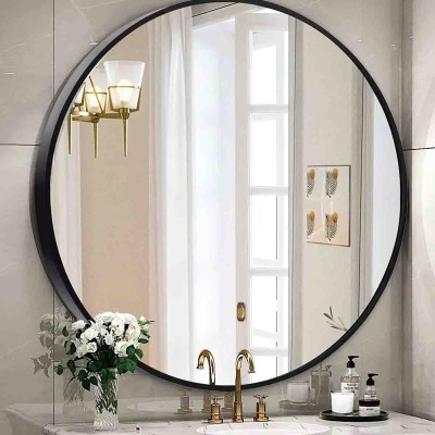 Aluminum Round Frame Mirror