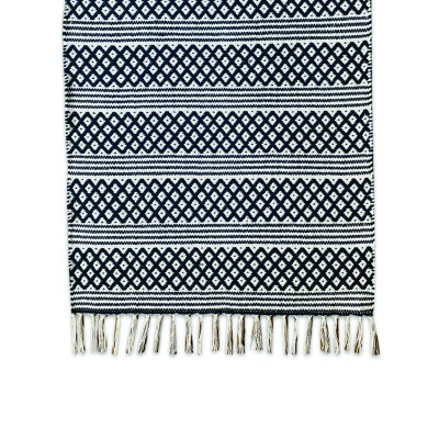 Rug 27x45in Nidra Diamond Stripe Cotton