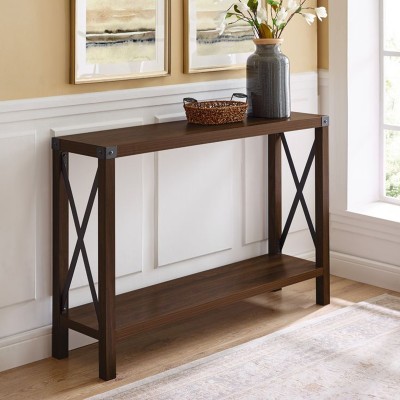 Rustic Metal Entry Table