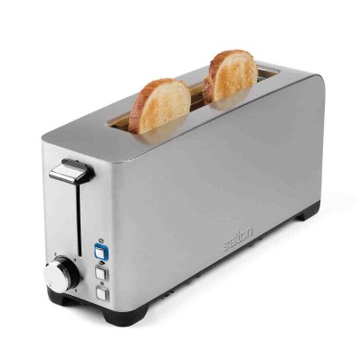 Grille-pain 2 tranches en acier inoxydable