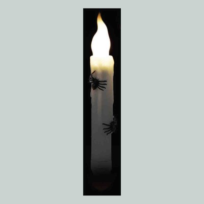 Lot de 3 bougies coniques suspendues avec araignées