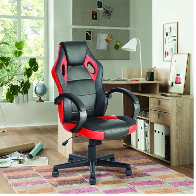 Chaise de bureau de jeu avec accoudoir vérin à gaz