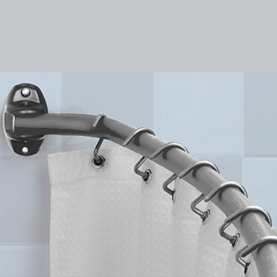 Fyne - Tringle à rideau de douche incurvée | Assortie