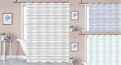 Lise Shower Curtain Stripe