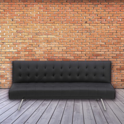 3 Seater Sofa Bed | Black 180 x 95 x 38 cm