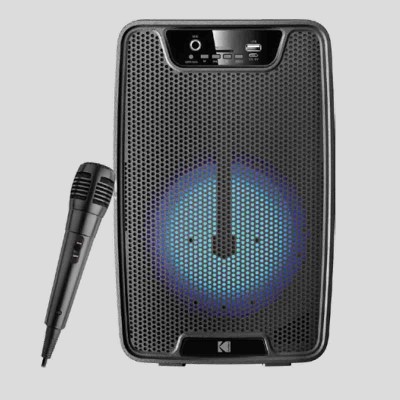 Kodak 6.5in Bluetooth Speaker Karaoke With led Lights