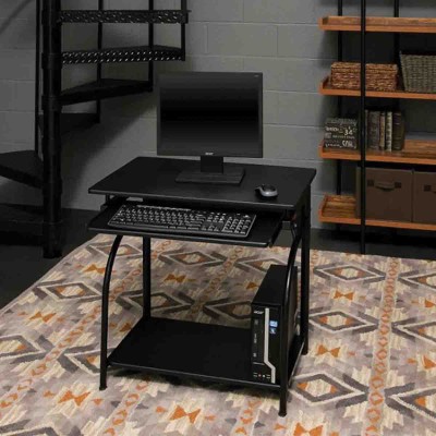 Bureau d'ordinateur Stanton noir 70x50x75 Cm