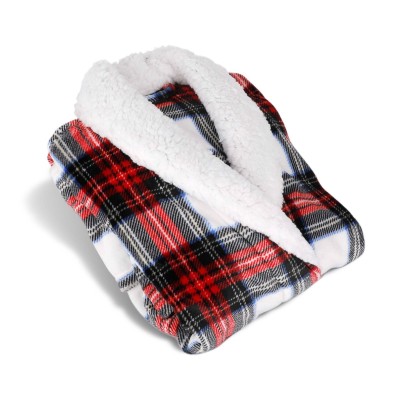 STEWART Peignoir en velours inversé en sherpa