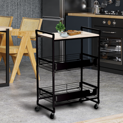 Atelier Du Nord - 3-tier Cart With Storage Baskets