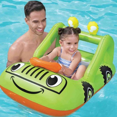 Bestway® Space Splash™ Inflatable Baby Boat Float with Sunshade 98 cm x 95 cm
