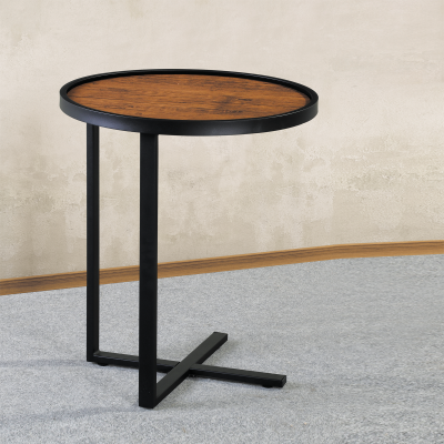 Table de plateau d'appoint ronde