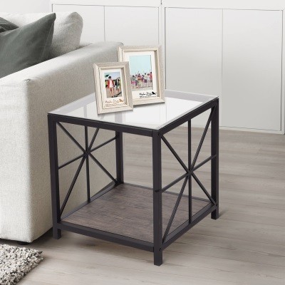 Atelier du Nord | Shape - Industrial Square Side End Accent Table