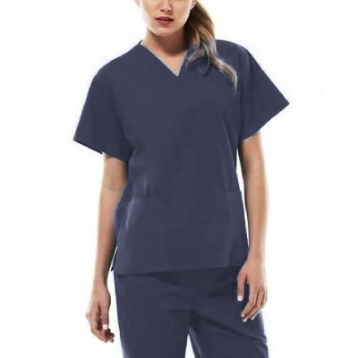 Dark Grey Scrub Top