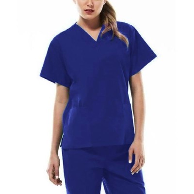 Haut d'uniforme médical bleu royal