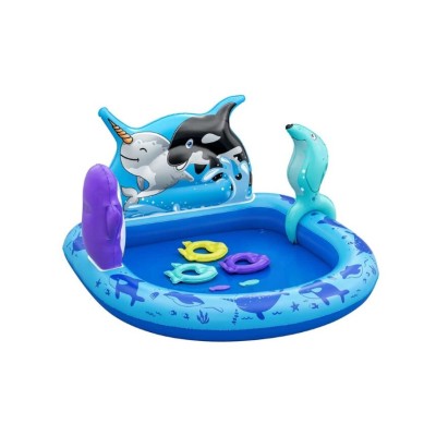 Bestway® Aire de jeux aquatiques et pataugeoire gonflable ''Polar Pals™'' 