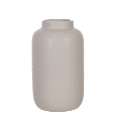 Vase en céramique blanc aztèque 
