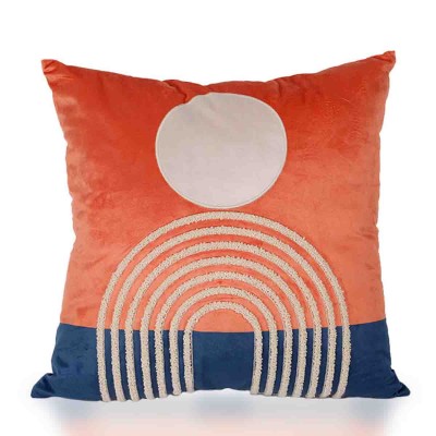 Coussin en velours touffeté
