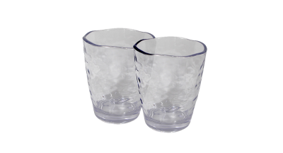 Tumblers Acrylic Organic Hammered