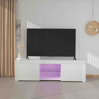 Atelier Du Nord -  Orduna Meuble TV Moderne Avec Lumières Led