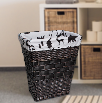 WICKER BASKET WILDLIFE REGULAR FABRIC