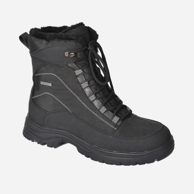Waterproof Lace Up Boot With Ice Grips