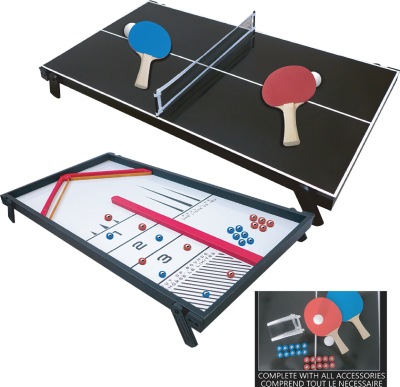 Jeu de table en bois 2-en-1
