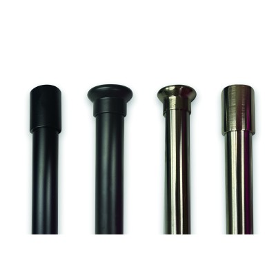 Pole Set Bright Nickel Basic Flat