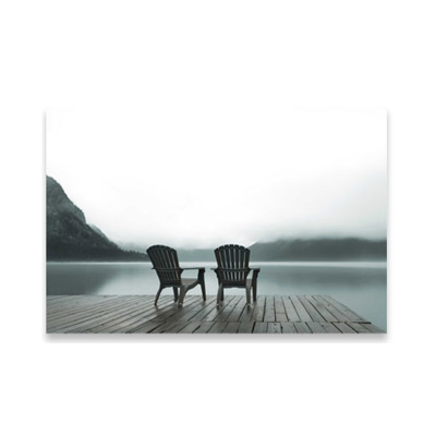 Chaise en toile à décor