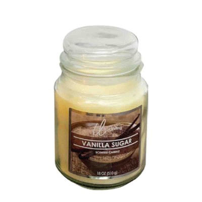 Bougie parfumée de qualité supérieure de 18 onces Sucre vanillé