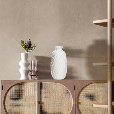 Textured Chevron Vase 