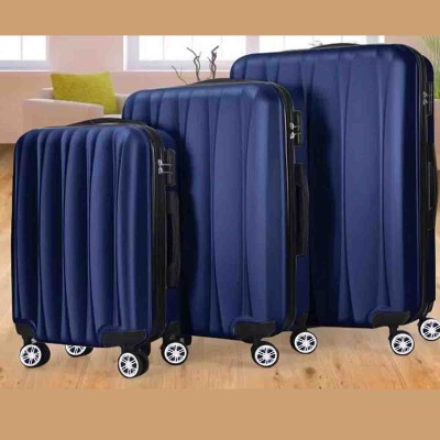 Abs Luggage With 4 Wheels /2 Handles-blue